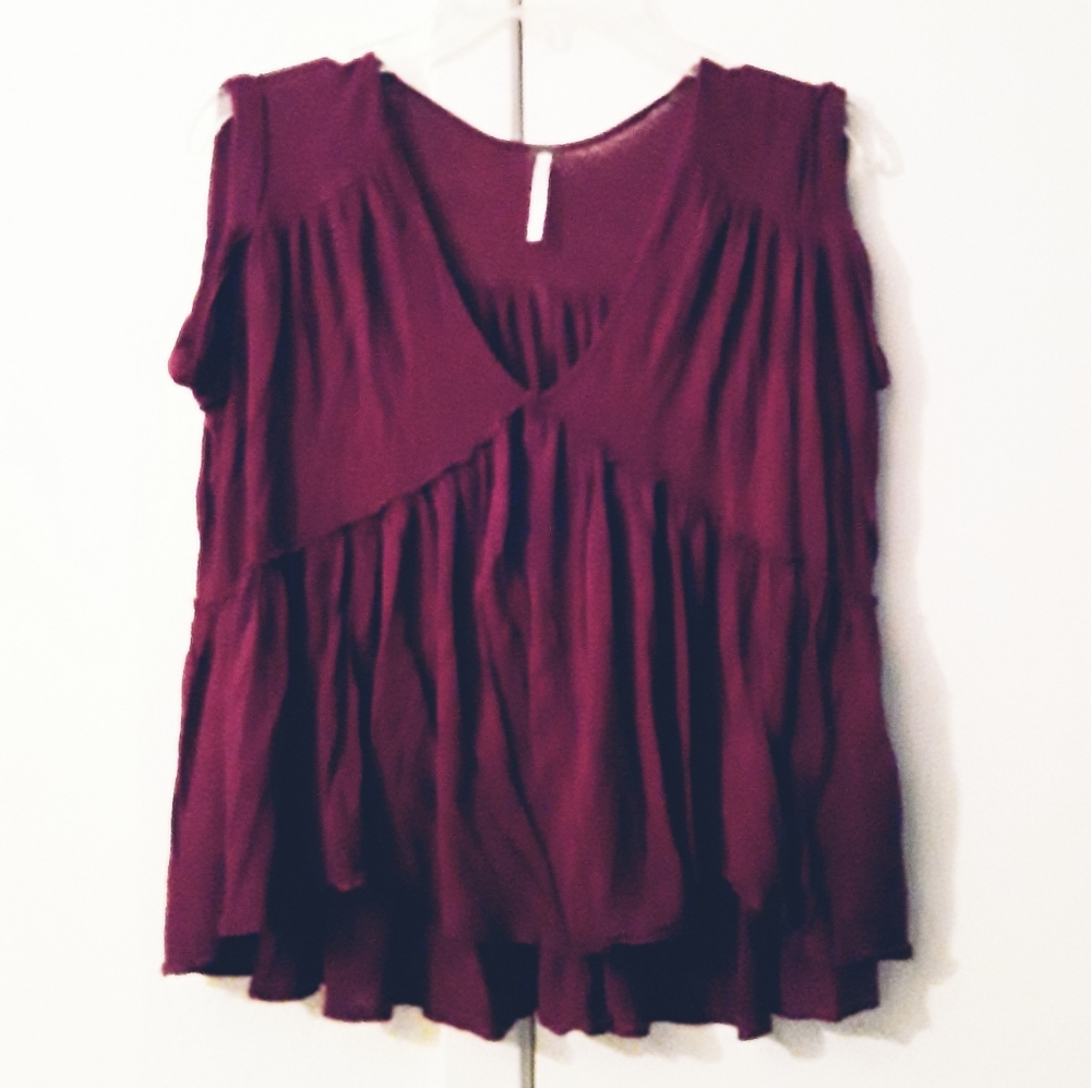 Free People Crop Flare Top